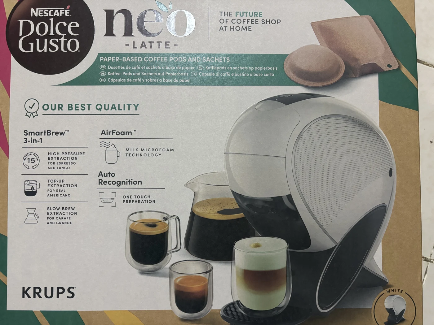 NESCAFÉ Dolce Gusto Machine Dolce Gusto Neo Latte · Blanc vue 2