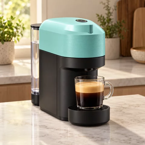 Illustration d’une machine compacte de type Nespresso Vertuo Pop